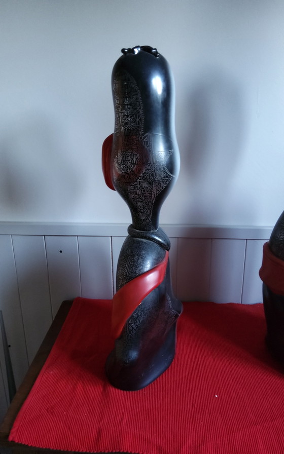 Image 1 of Jean-Pierre Umbdenstock : Homo Loquens. Verre soufflé libre avec poudres d'émail