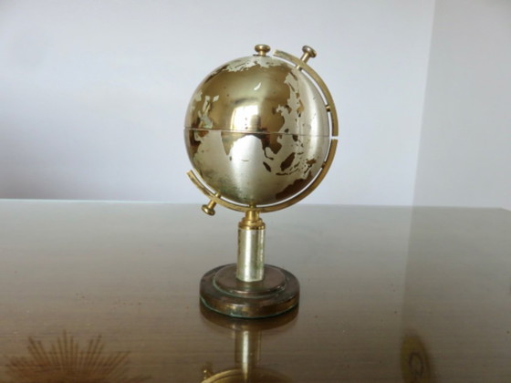 Image 1 of Globe, brass cigarette dispenser, 60s/70s