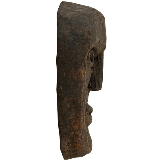 Antique Nepalese Shaman's Mask with Long Nose, Middle Hills, ca. 1900-1930, Sculpture, Wood (photo 3 of 6)