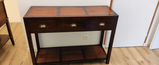 Teak console