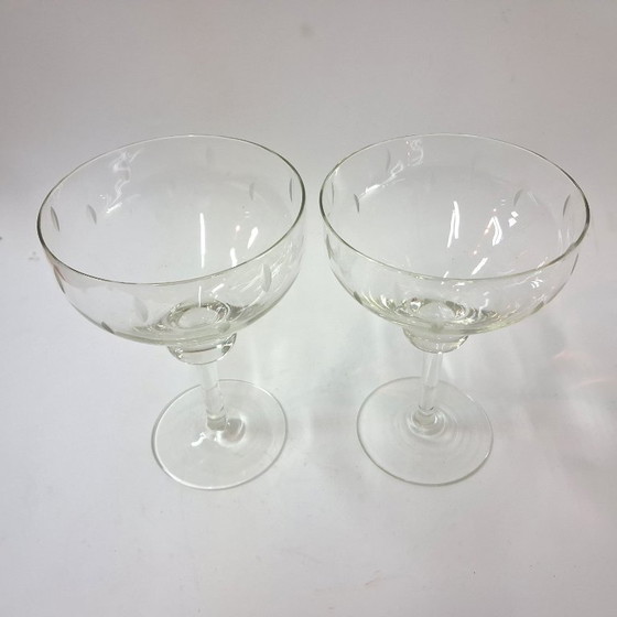Image 1 of Vintage Pair of Coupe Glasses