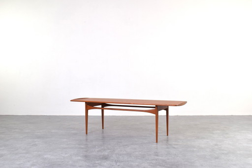 Table basse en teck du Mid Century par Tove Kindt-Larsen pour France & Søn / France & Daverkosen, années 1960