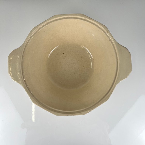 Saladier / Soupière sans couvercle Sarreguemines motif fleur, première moitié du XXe siècle – Vaisselle (photo 4 of 11)