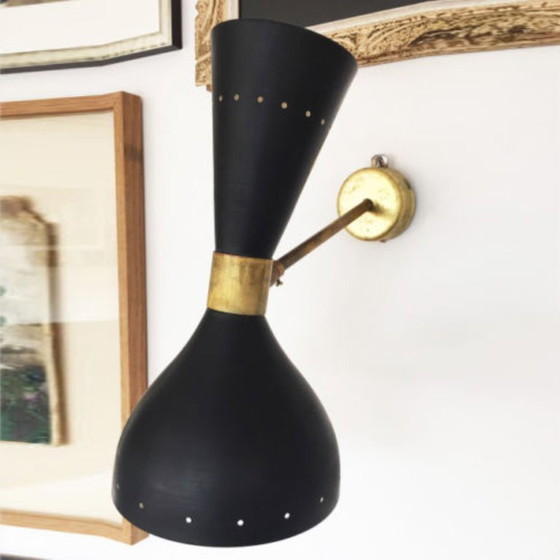 Image 1 of Pair of 1950's design wall sconces