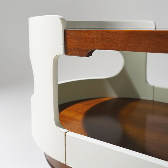 Couchtisch aus Holz und Glas im Space-Age-Stil, 1970er Jahre – Couchtische (photo 11 of 14)