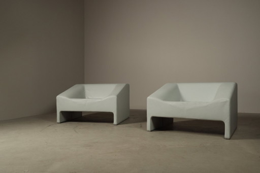 Paar Malmö Ledersessel von Patricia Urquiola für Moroso, 2002