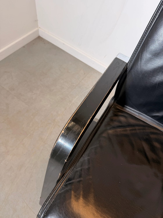 Poltrona Cantilever Vintage Wilkhahn in Pelle Nera – Poltrone (photo 5 of 6)