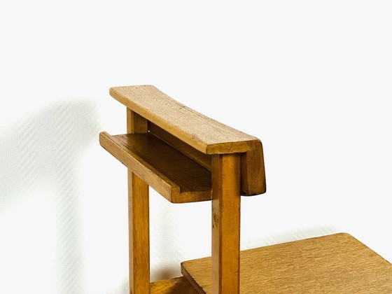 Image 1 of Set di 6 sedie da pranzo vintage in rovere, Francia, 1950