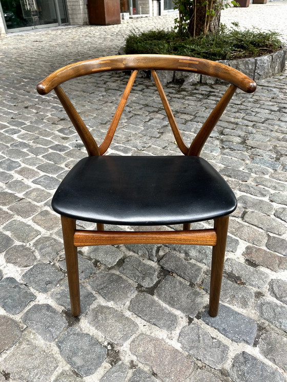 Image 1 of 4 sedie di Henning Kjaernulf, per Bruno Hansen, Danimarca, anni '50