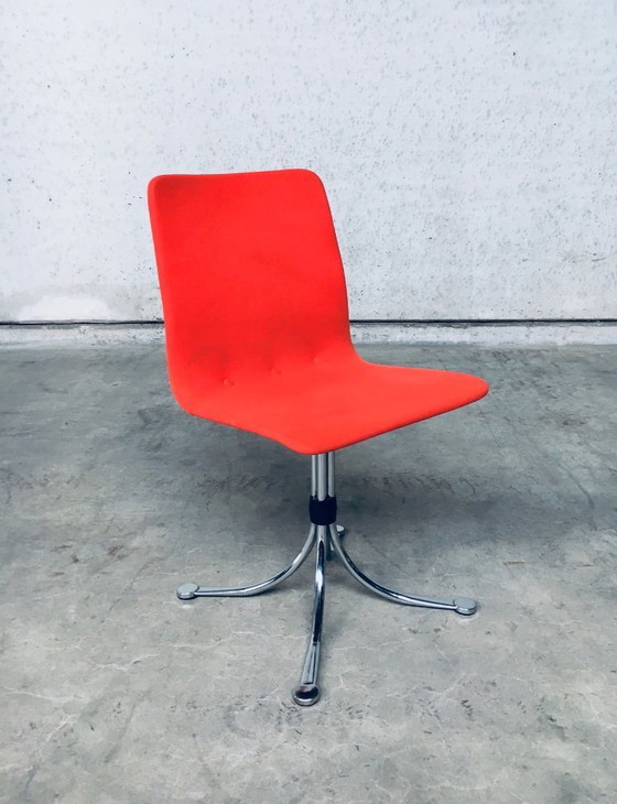 Image 1 of Brabantia Home Steel 3er-Set Esszimmerstühle, Niederlande, 1970er