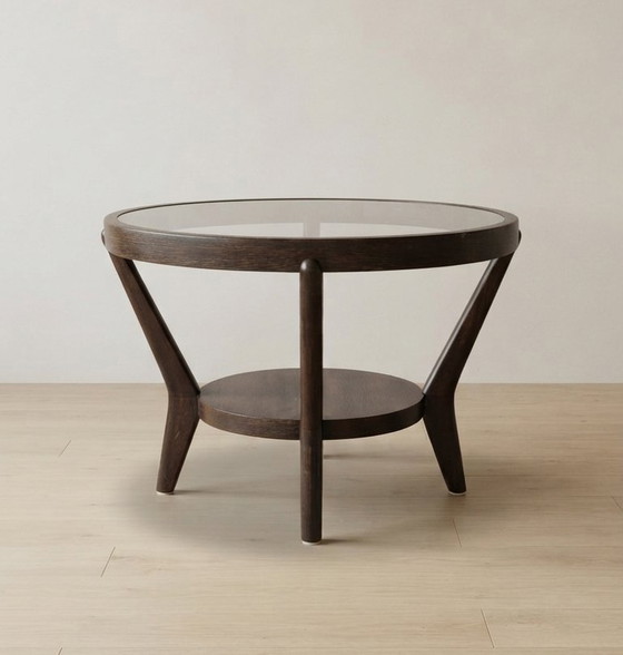 Table basse par Karel Kozelka & Antonín Kropáček pour Interier Praha, années 1940, Tchécoslovaquie, 73 × 57 × (photo 3 of 6)