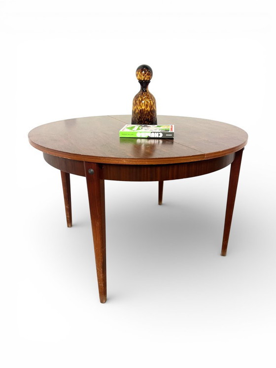 Image 1 of Tavolo rotondo allungabile vintage di metà secolo, anni '60