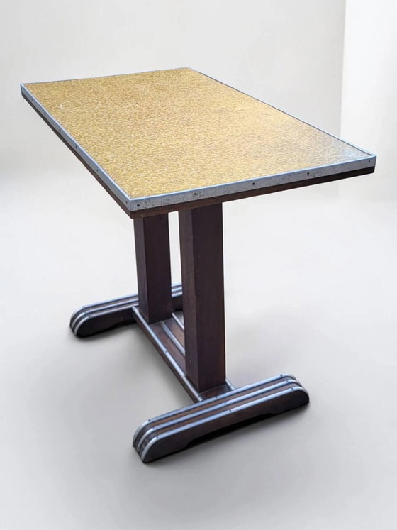 Tavolo da bistrò Art Déco – Tavoli da pranzo, Aluminium, Wood, Art Deco (photo 9 of 12)