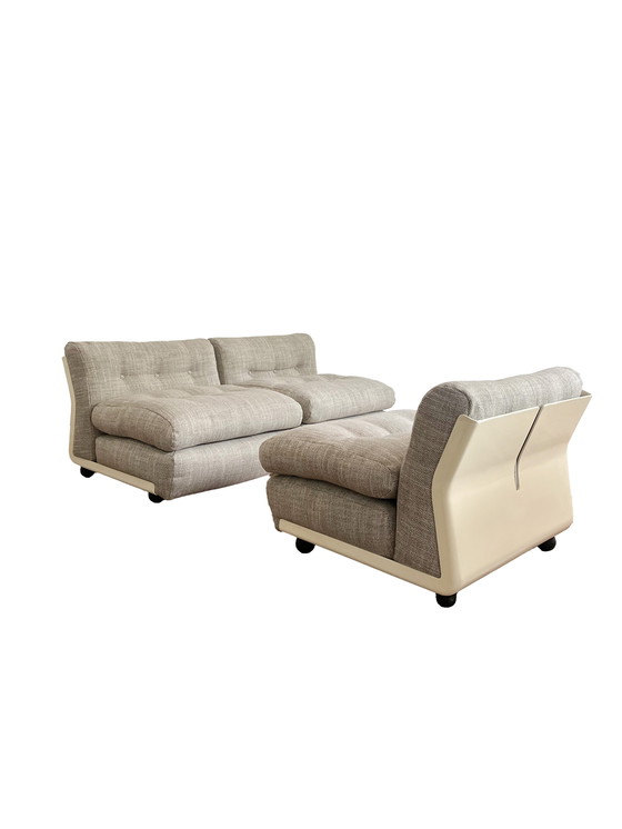 Image 1 of 3X B&B Italia Modell Amanta Modular Sofa von Mario Bellini