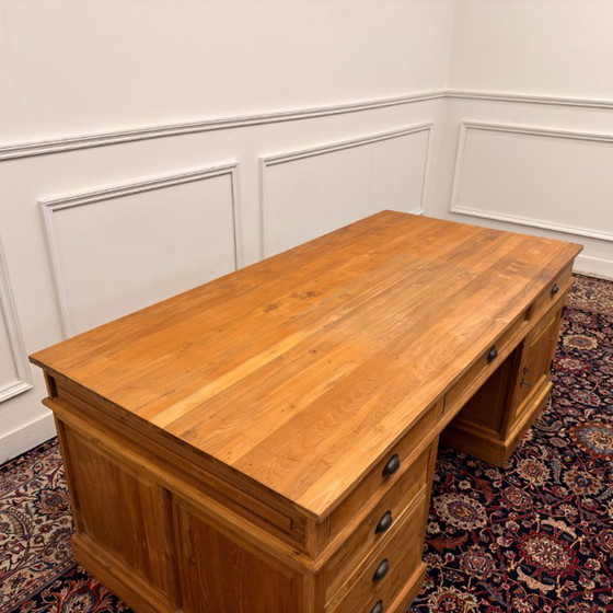 Grand Bureau Anglais Classique avec Panneau Arrière – Bureaux, Métal, Bois (photo 17 of 20)