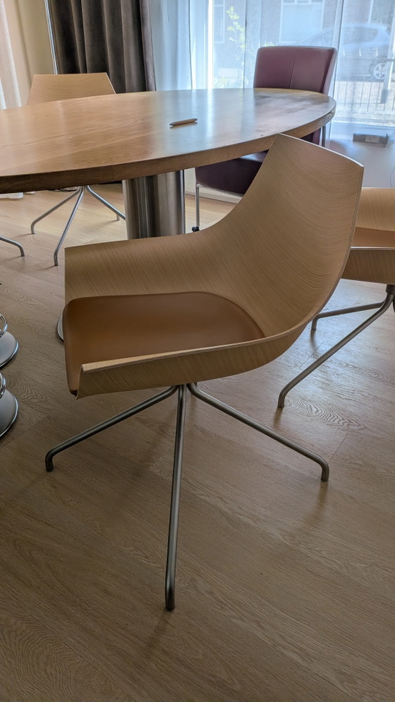 La Palma Cox Swivel Chairs – Lapalma, Leather, Metal (photo 9 of 10)