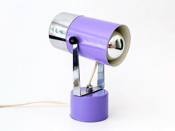 Image 1 of Ensemble de lampe de table lilas futuriste