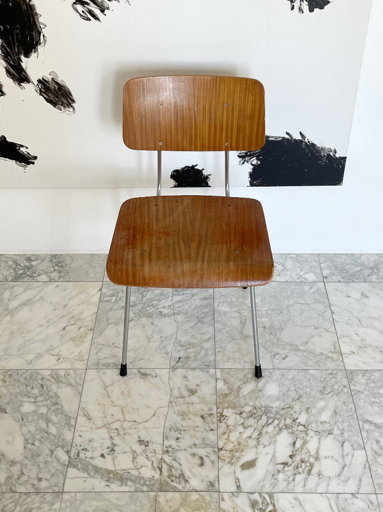 Image 1 of 6x vintage Gispen STOELEN A.R. Cordemeijer, Mid Century Modern, industrieel, retro