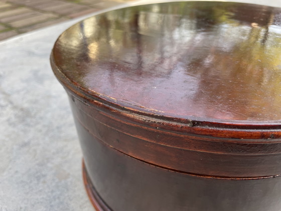 Image 1 of Juego de 3 sombrereras antiguas de laca japonesa