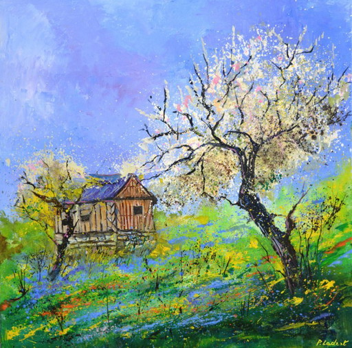 Spring in Normandy – schilderijen tekeningen, Canvas