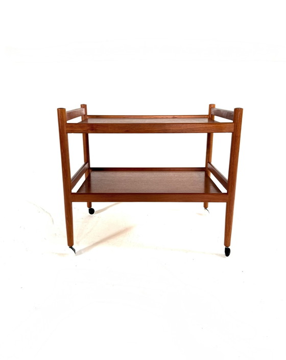 Image 1 of Vintage Danish teak trolley '60