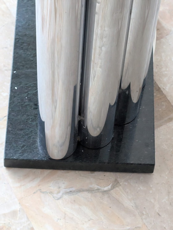 Image 1 of Italiaanse buisvormige vloerlamp uit 1970