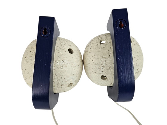 Image 1 of Apliques de pared (2) - arcilla chamota - Space age - mediados del siglo moderno - años 70