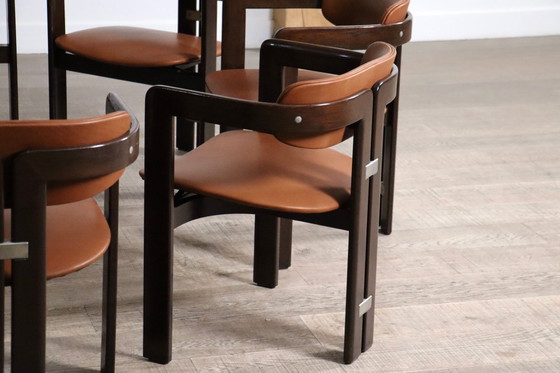 Image 1 of Chaises Pamplona d'Augusto Savini pour Pozzi, Italie, années 1960, ensemble de 8