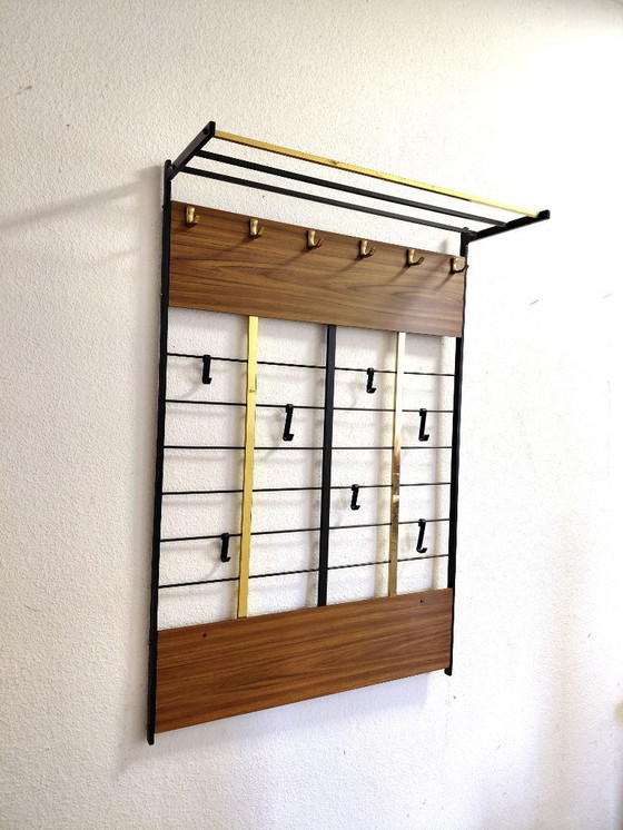 Image 1 of Sixties wall wardrobe with umbrella stand