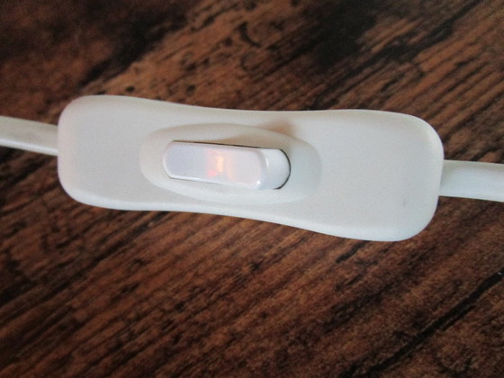 Image 1 of Vintage fabric design lamp 22 cm blue/white