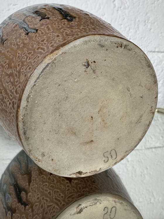 Image 1 of Art Deco flamed stoneware vase