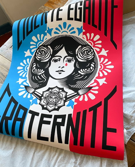 Liberty, Equality, Fraternity - Iconic poster by Shepard Fairey 70 x 100 cm – Paper (photo 5 of 8)