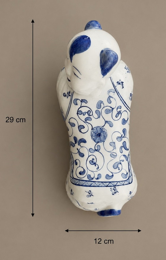 Rare Pair of Opium Pillows in Genuine Porcelain – Symmetrical Collector's Duo – Decorative Objects (photo 6 of 7)