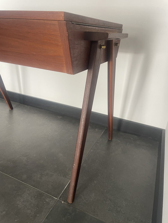 Image 1 of Mesa de costura de mediados de siglo en teca de Ilse Möbel, años 50