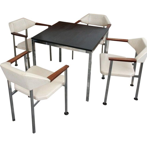 4 chairs vintage from Hulmefa Nieuwe Pekela