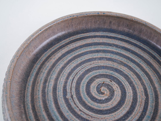 Ceramic bowl, Danish design, 1960s, manufactured by LoveMose, Blue, Vintage (photo 6 of 9)