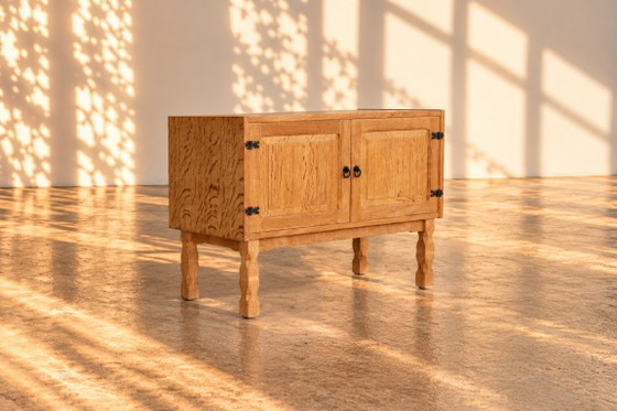 vintage sideboard | brutalist kastje | jaren 60 | Deens – Dressoirs, Metaal (photo 2 of 7)