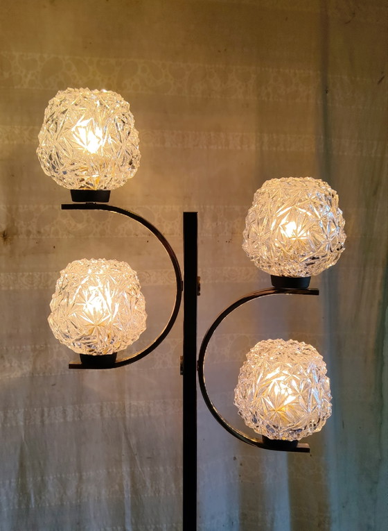 Lampadaire 4 Feux Style Moderniste - Années 50/60 – Metal (photo 5 of 9)