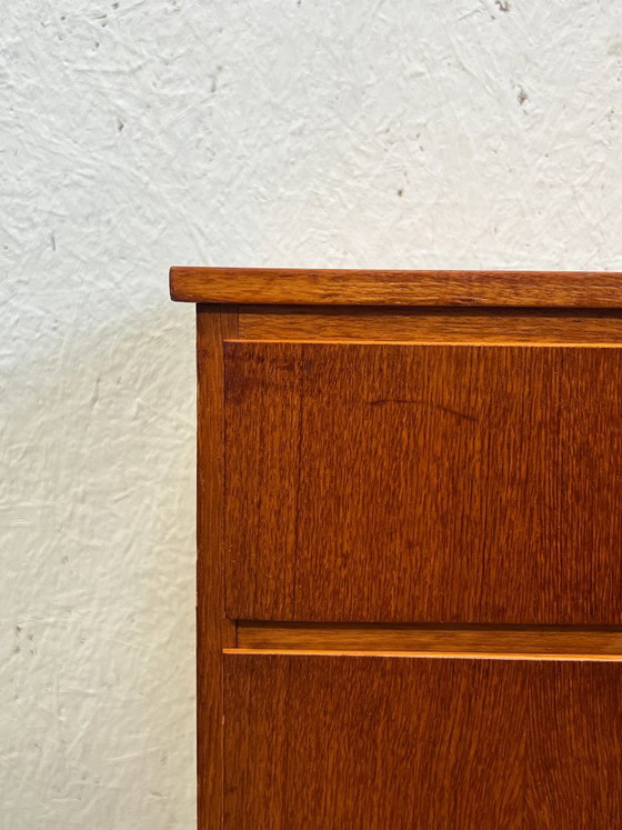 Vintage Teak Chest of Drawers, Sweden 1960s, Wood, Brown, Mid Century Modern (photo 8 of 14)