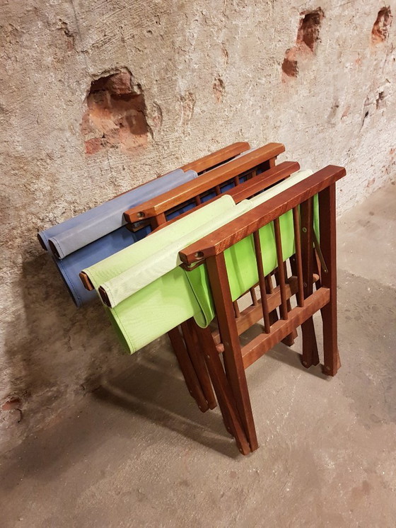 Image 1 of 2 sedie da regista in teak