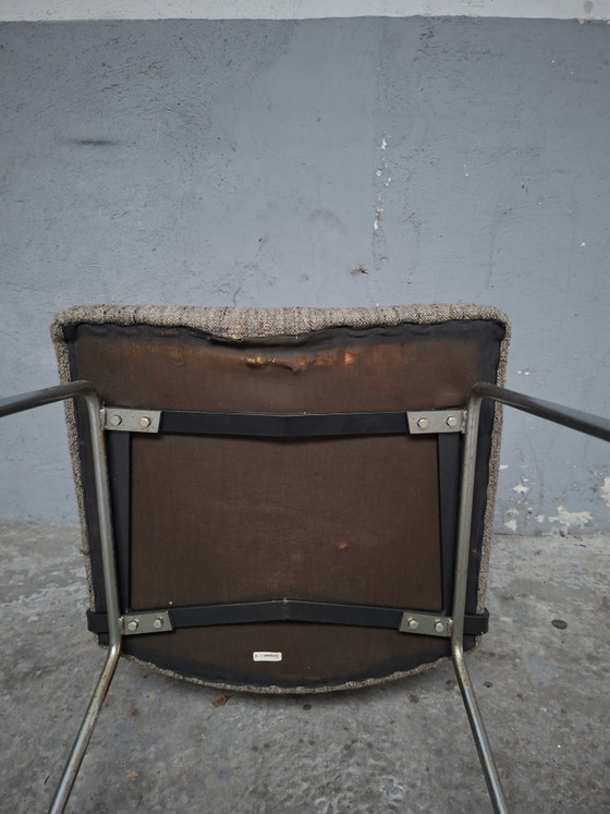 Vintage Cordemeyer Gispen Armstoel – Fauteuils, Wool, Aluminium (photo 3 of 15)