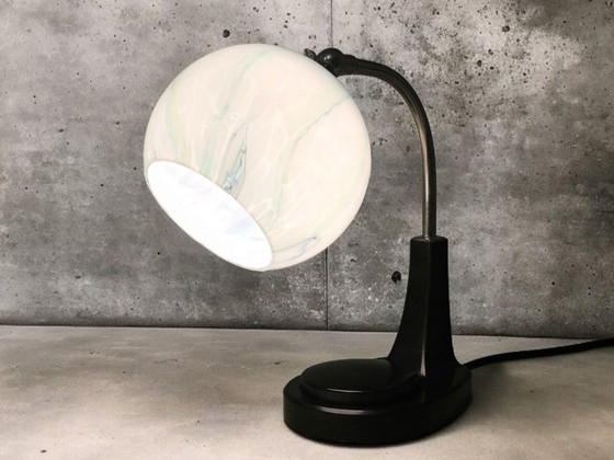 Image 1 of Extremely rare touch-sensitive bedside lamp / table lamp, Marianne Brandt, Bauhaus, 1930s