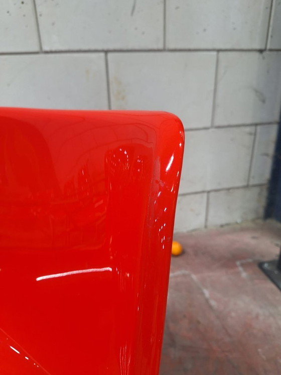 Image 1 of 9x Tecno Modus, Osvaldo Borsani Konferenzstuhl, rot