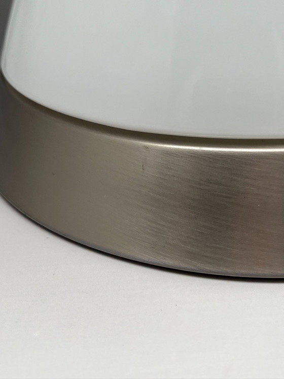 Image 1 of Lampada da soffitto Peill & Putzler “KIBO” (Modello 71333) – Germania, vetro opalino/trasparente, vintage