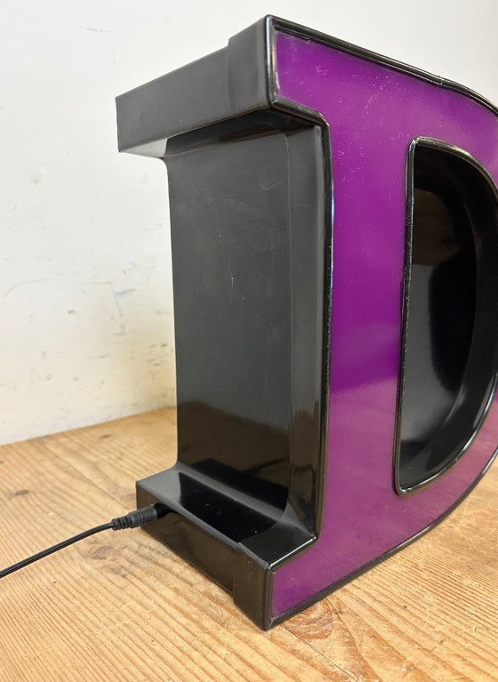 Image 1 of Vintage Illuminated Letter D, 1980s