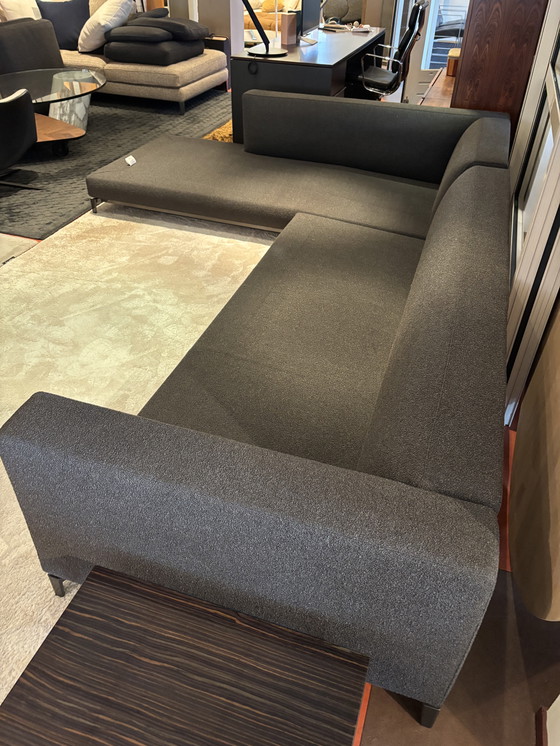 Image 1 of Minotti Andersen Divano angolare 240x330cm tessuto "Sable" bouclè