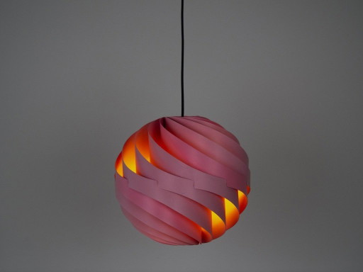 Suspension Turbo vintage danoise de Louis Weisdorf, Lyfa, années 1960