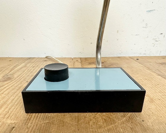 Image 1 of Vintage blauwe tafellamp, jaren 60