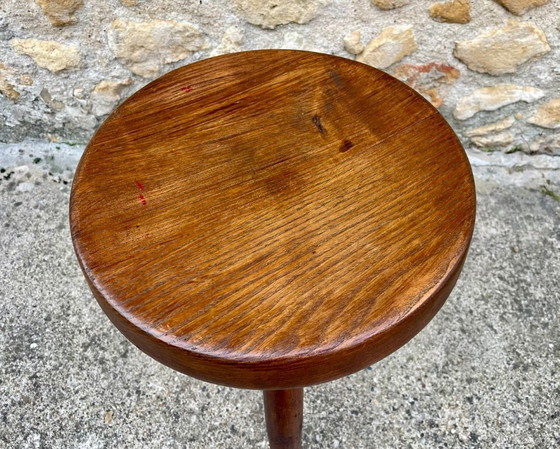 Sgabello Berger vintage, alto, in frassino, di Charlotte Perriand, anni '50 – Sgabelli, Legno (photo 3 of 32)