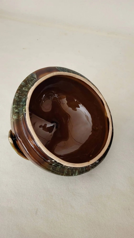 Abgedeckter Steinguttopf – Geschirr, Porcelain, Vintage (photo 9 of 11)